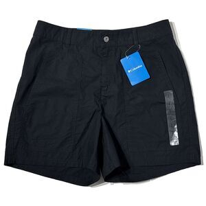 NWT $50 Columbia Women’s Black Regular Fit Shorts 5” Inseam High Waist Size 12